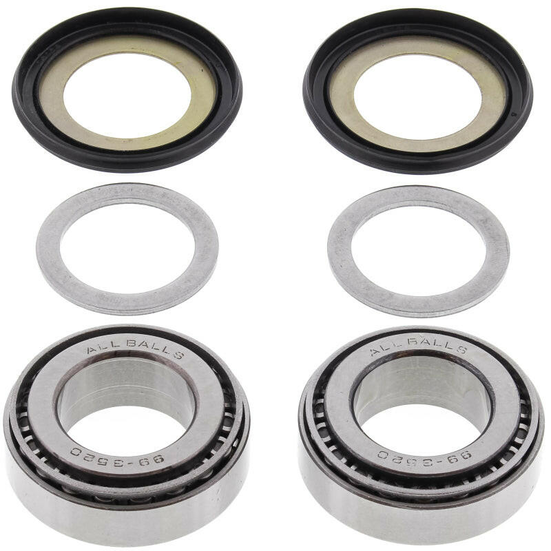 All Balls Racing 79-81 Honda CR125R Steering Bearing Kit Steering Knuckles & Spindles All Balls Racing