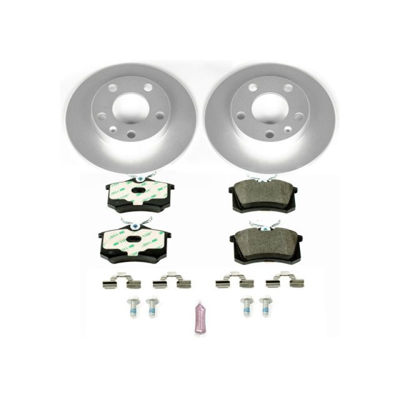 Power Stop 02-06 Audi A4 Rear Euro-Stop Brake Kit Brake Kits - OE PowerStop
