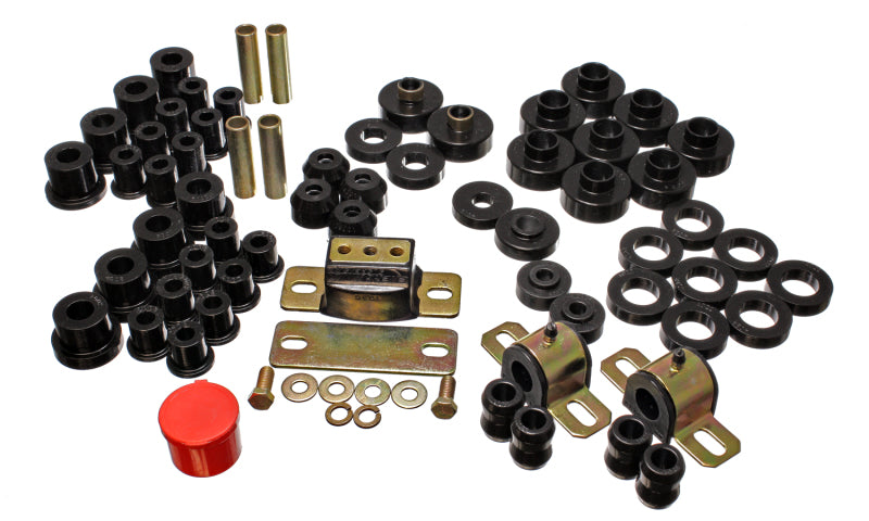 Energy Suspension 76-79 Jeep CJ/CJ7 Black Hyper-Flex Master Bushing Set Bushings - Full Vehicle Kits Energy Suspension