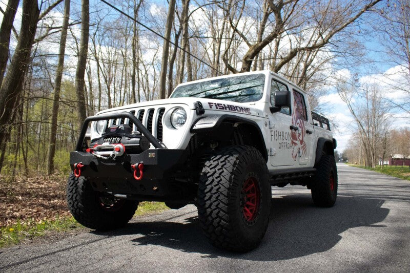 Fishbone Offroad 2018+ Jeep Wrangler JL/JLU/2020+ Gladiator JT Steel Front Fender Flares - Black Fender Flares Fishbone Offroad