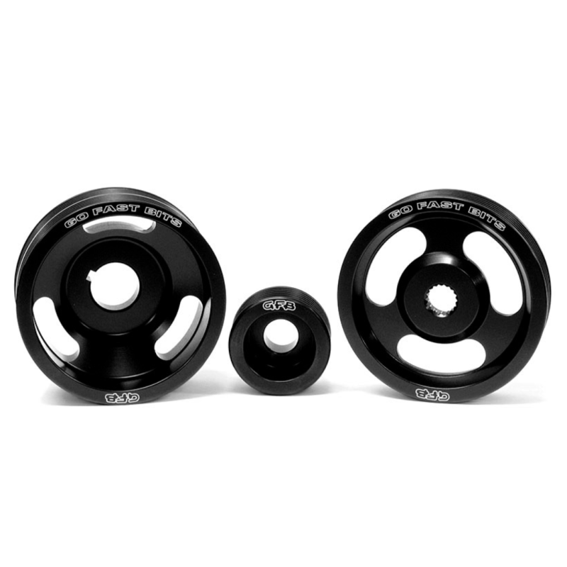 GFB 94-98 Subaru WRX Light-Weight Engine Pulley (Crank/Alternator/Power Steering Pulleys/Belts inc) Pulleys - Crank, Underdrive Go Fast Bits