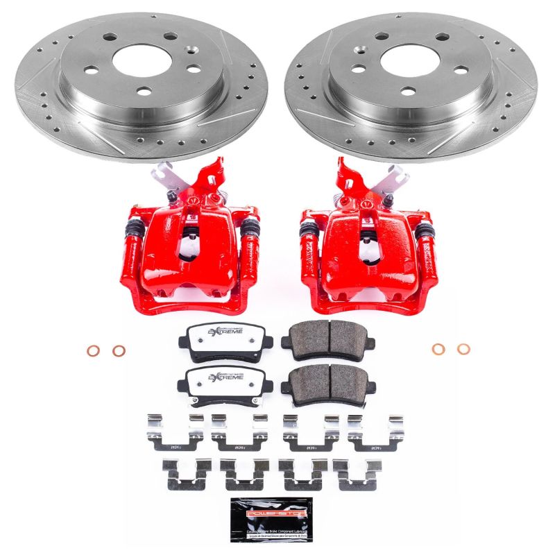 Power Stop 12-16 Buick LaCrosse Rear Z26 Street Warrior Brake Kit w/Calipers Brake Kits - Performance D&S PowerStop