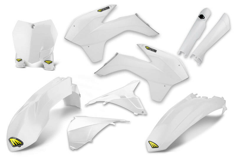 Cycra 13-16 KTM 150-450 SX/XC/SX-F/XC-F Powerflow Body Kit White Plastics Cycra