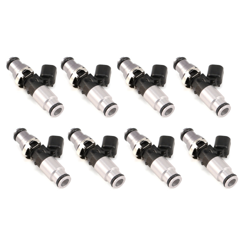 Injector Dynamics 1750-XDS - 60mm Length - 14mm Grey Top - Silver Bottom Adapt (Set of 8) Fuel Injector Sets - 8Cyl Injector Dynamics