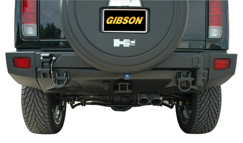Gibson 08-09 Hummer H2 Base 6.2L 2.25in Cat-Back Dual Sport Exhaust - Stainless Catback Gibson