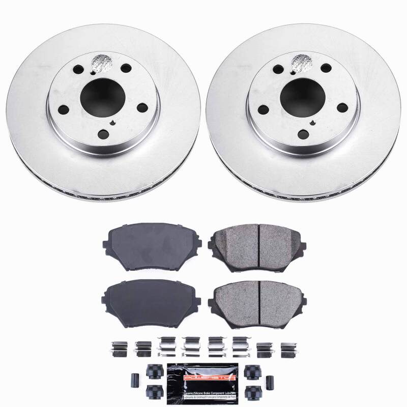 Power Stop 01-05 Toyota RAV4 Front Z23 Coated Brake Kit Brake Kits - Performance D&S PowerStop