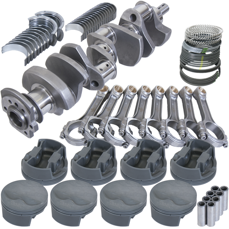 Eagle Chevy 400 3.750in Crank 6.000in I-Beam Rods -5cc Flat Top 4.165in Pistons Rotating Assembly Rotating Assemblies Eagle