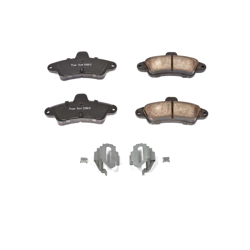 Power Stop 95-00 Ford Contour Rear Z17 Evolution Ceramic Brake Pads w/Hardware Brake Pads - OE PowerStop