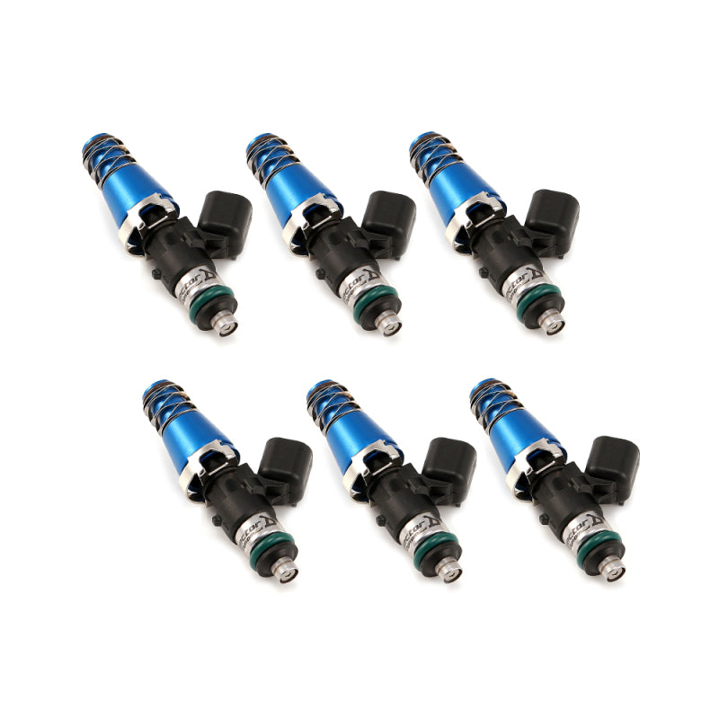 Injector Dynamics 1750-XDS - 60mm Length - 11mm Blue Top - 14mm Lower O-Ring (Set of 6) Fuel Injector Sets - 6Cyl Injector Dynamics