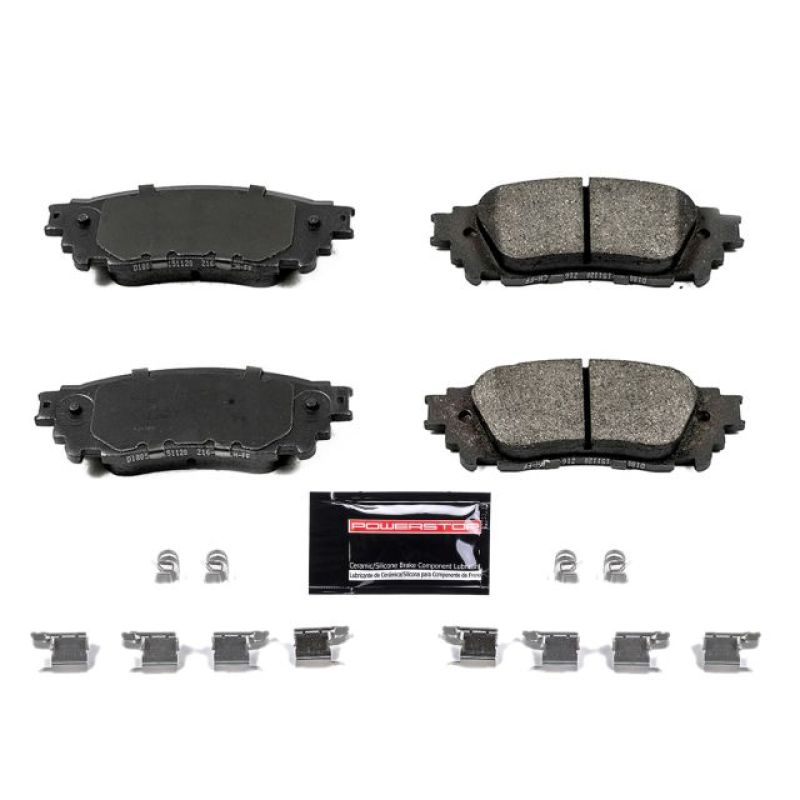 Power Stop 15-17 Lexus NX200t Rear Z23 Evolution Sport Brake Pads w/Hardware Brake Pads - Performance PowerStop