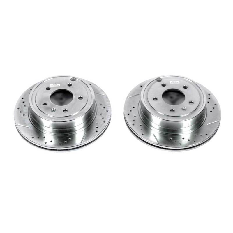 Power Stop 12-15 Chevrolet Captiva Sport Rear Evolution Drilled & Slotted Rotors - Pair Brake Rotors - Slot & Drilled PowerStop