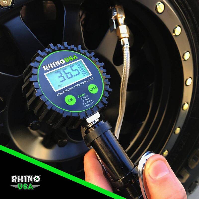 Rhino USA 200 Psi Digital Tire Inflator Gauge Gauges Rhino USA