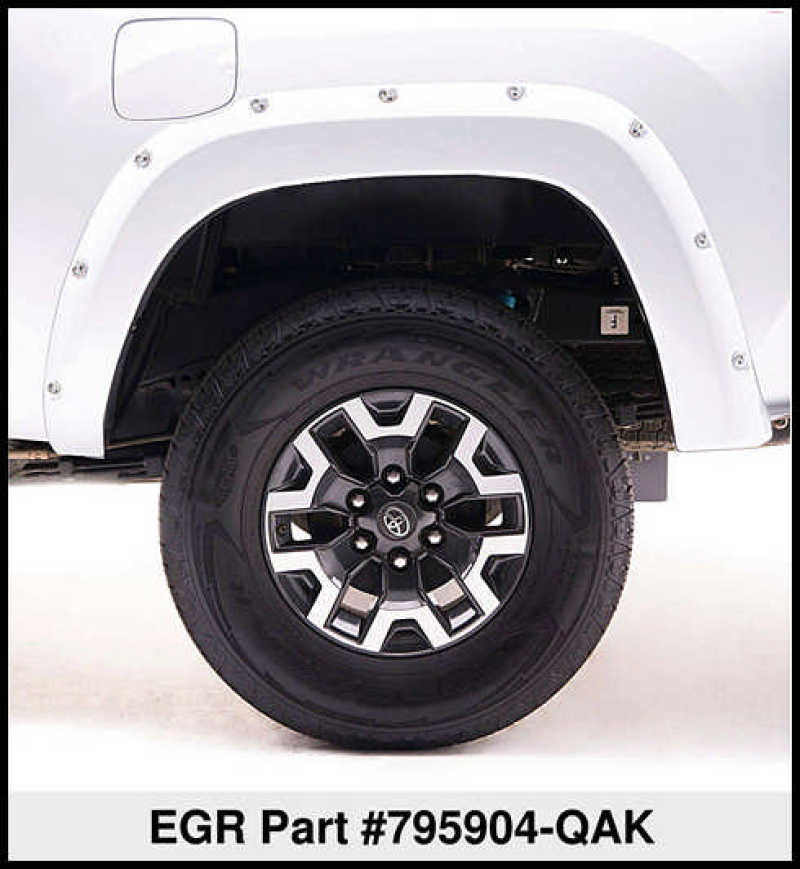 EGR 16+ Nissan Titan XD Bolt-On Look Color Match Fender Flares - Set - Blizzard Fender Flares EGR