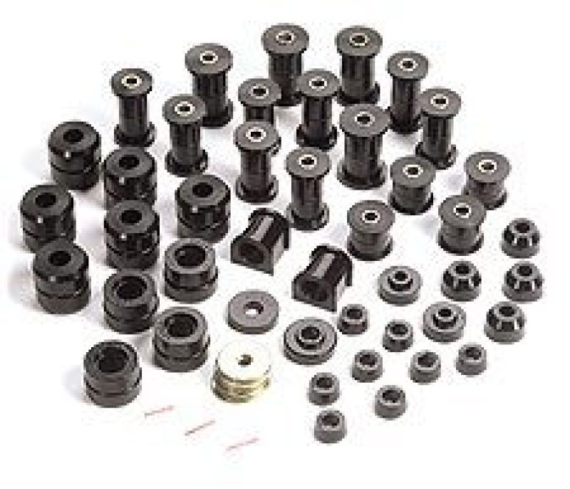 Rugged Ridge Polyurethane Bushing Kit Black 87-95 Jeep Wrangler YJ Bushing Kits Rugged Ridge