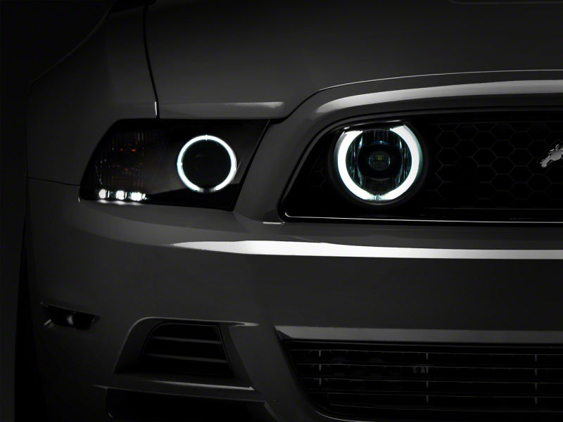 Raxiom 13-14 Ford Mustang GT CCFL Halo Fog Lights- Chrome Headlights Raxiom