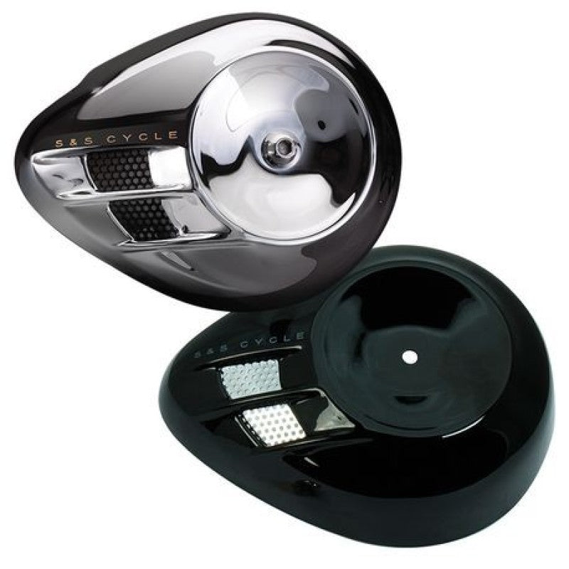 S&S Cycle Air Stream Air Cleaner Cover for all Stealth Applications - Gloss Black Air Intake Components S&S Cycle