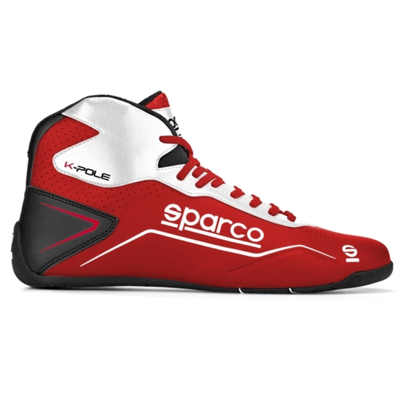 Sparco Shoe K-Pole 48 RED/WHT Racing Shoes SPARCO