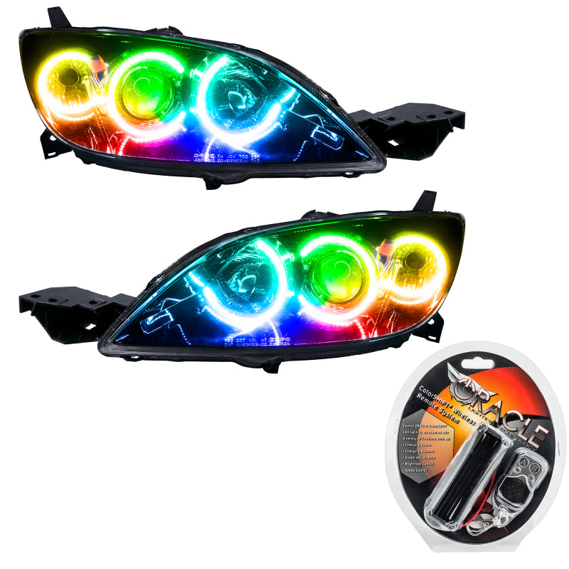 Oracle 04-09 Mazda 3 SMD HL - 4DR - Halogen Style - ColorSHIFT Headlights ORACLE Lighting