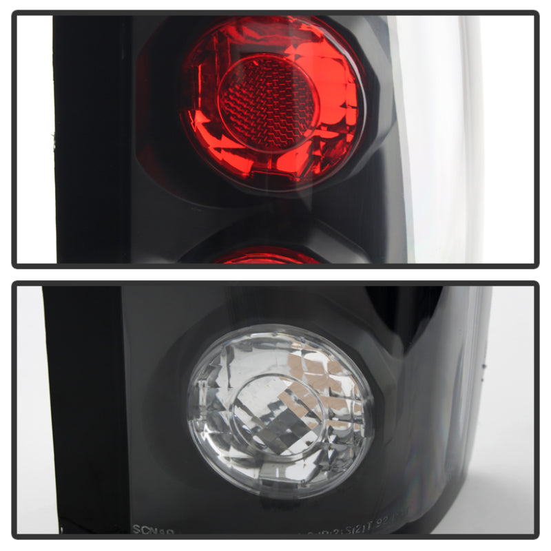 Spyder Chevy C/K Series 1500/2500 88-98/GMC Sierra 88-98 Euro Style Tail Lights Blk ALT-YD-CCK88-BK Tail Lights SPYDER