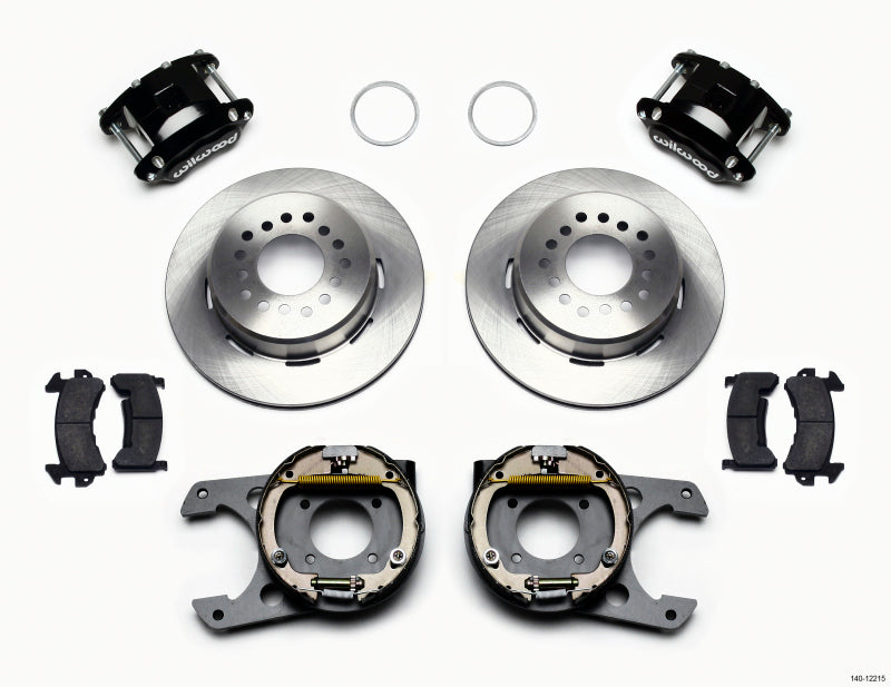 Wilwood D154 P/S Park Brake Kit Chevy 12 Bolt 2.75in Off w/ C-Clips Big Brake Kits Wilwood