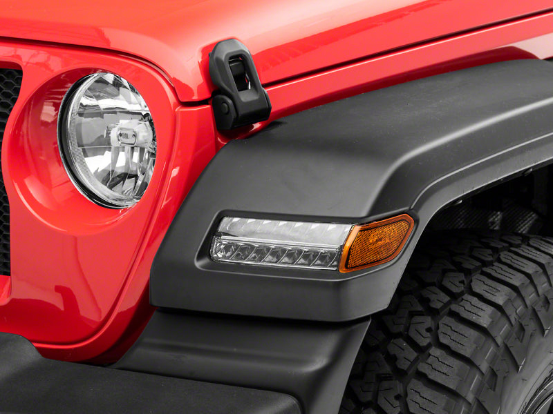 Raxiom 18-23 Jeep Wrangler JL Sport Axial Series Sequential LED Parking/Turn Signal Lights- Chrome Lights Corner Raxiom