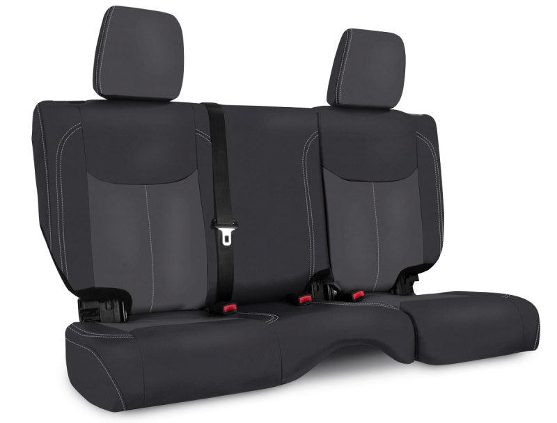PRP 13-18 Jeep Wrangler JK Rear Seat Cover/2 door - Black/Grey Seat Covers PRP Seats