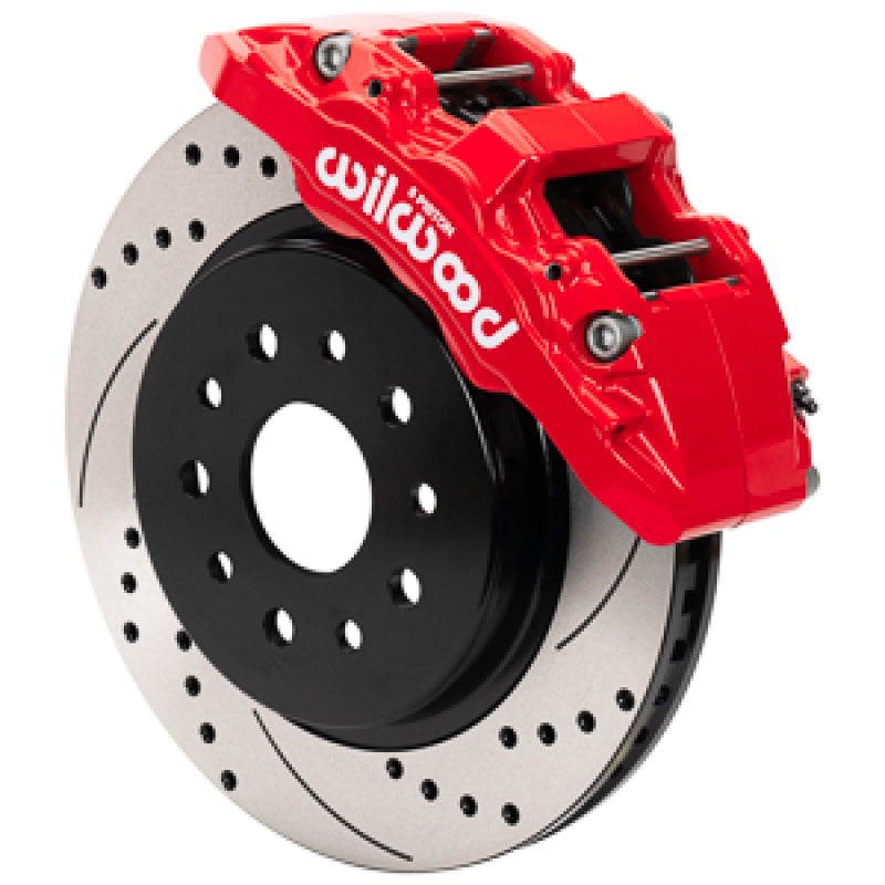Wilwood 18-25 Jeep Wrangler (JL)/20-25 Jeep Gladiator (JT) Aero6-DM Front Brake Kit - D&S - Red Big Brake Kits Wilwood