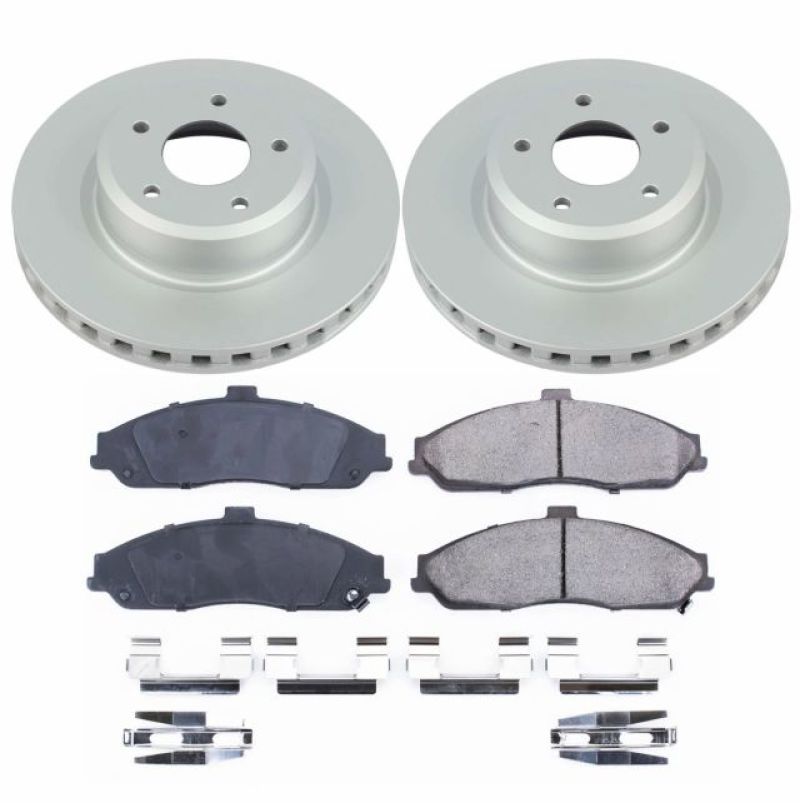 Power Stop 05-06 Pontiac GTO Front Z17 Evolution Geomet Coated Brake Kit Brake Kits - Performance Blank PowerStop