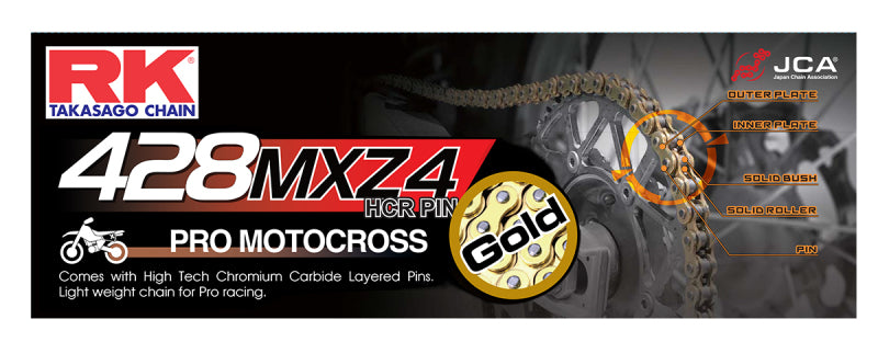 RK Chain GB428MXZ4-120 - Gold Chains RK Chain
