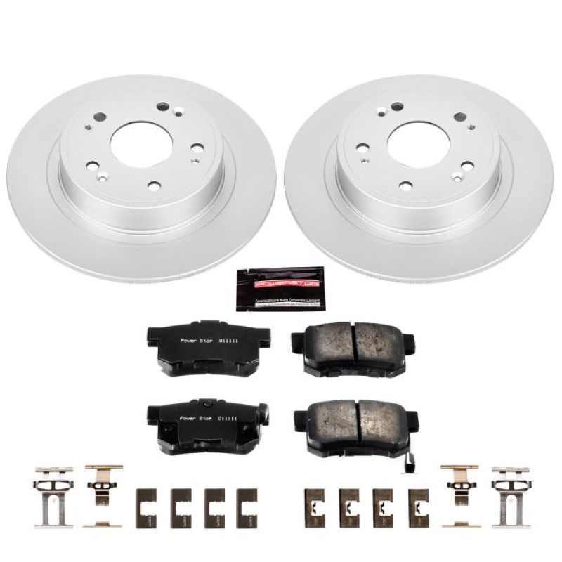Power Stop 16-18 Acura ILX Rear Z17 Evolution Geomet Coated Brake Kit Brake Kits - Performance Blank PowerStop