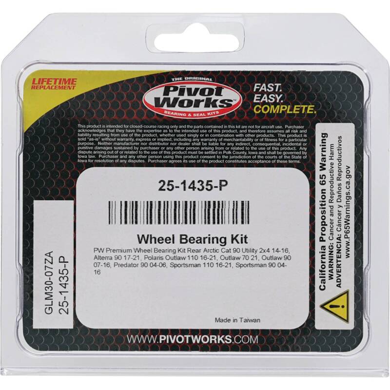 Pivot Works Premium Wheel Bearing Wheel Bearings Pivot Works