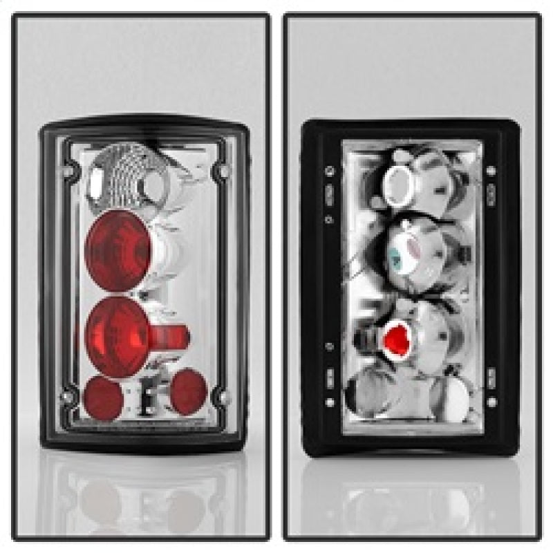 Spyder Ford Excursion 00-06/Econoline 150/250/350/450/550 95-06 Euro Tail Lights Chrm ALT-YD-FEC00-C Tail Lights SPYDER