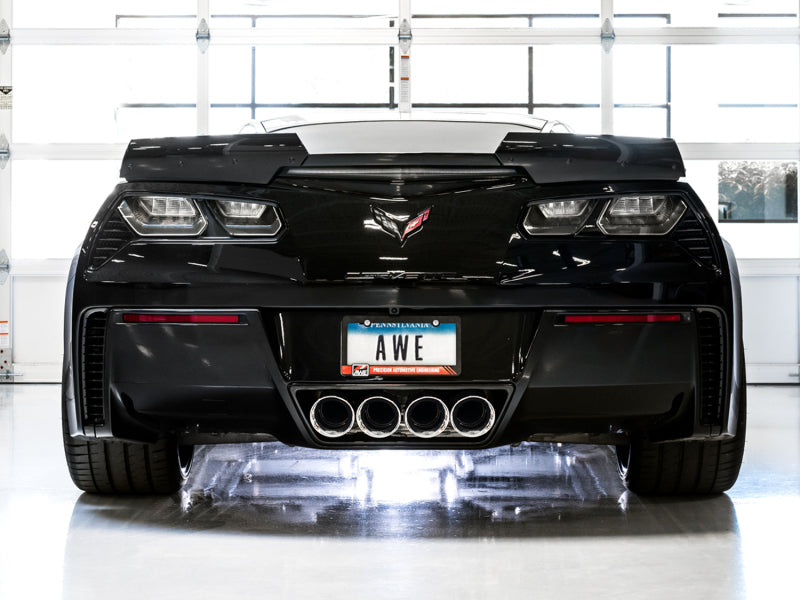 AWE Tuning 14-19 Chevy Corvette C7 Z06/ZR1 (w/AFM) Track Edition Axle-Back Exhaust w/Chrome Tips Axle Back AWE Tuning