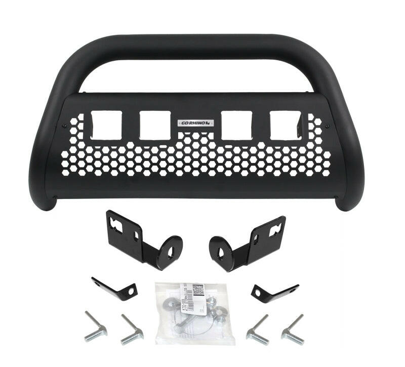 Go Rhino 19-20 Chevy 1500 RC2 LR 4 Lights Complete Kit w/Front Guard + Brkts Bull Bars Go Rhino