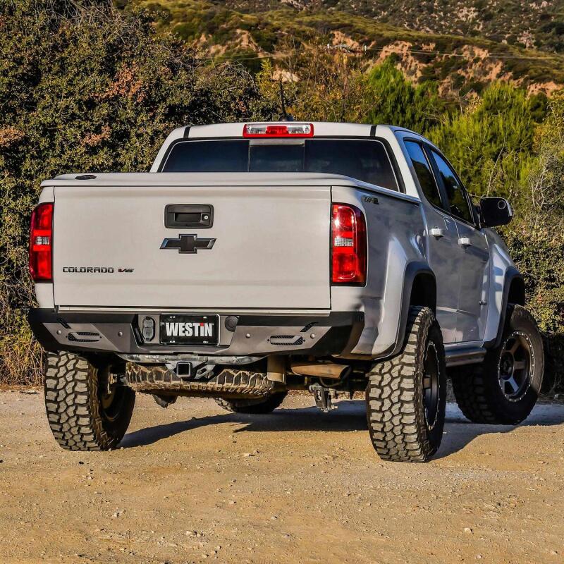 Westin 15-22 Chevrolet/GMC Colorado/Canyon Pro-Series Rear Bumper - Textured Black Bumpers - Steel Westin