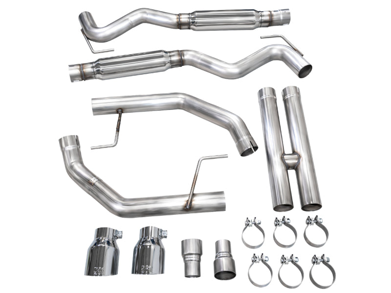 AWE 2024 Ford Mustang GT Fastback S650 RWD Track Edition Catback Exhaust w/ Dual Chrome Silver Tips Catback AWE Tuning