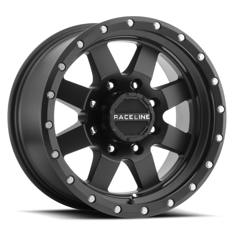 Raceline 935B Defender 14x6in / 5x114.3 BP / 0mm Offset / 3.19mm Bore - Satin Black Wheel Wheels - Cast Raceline