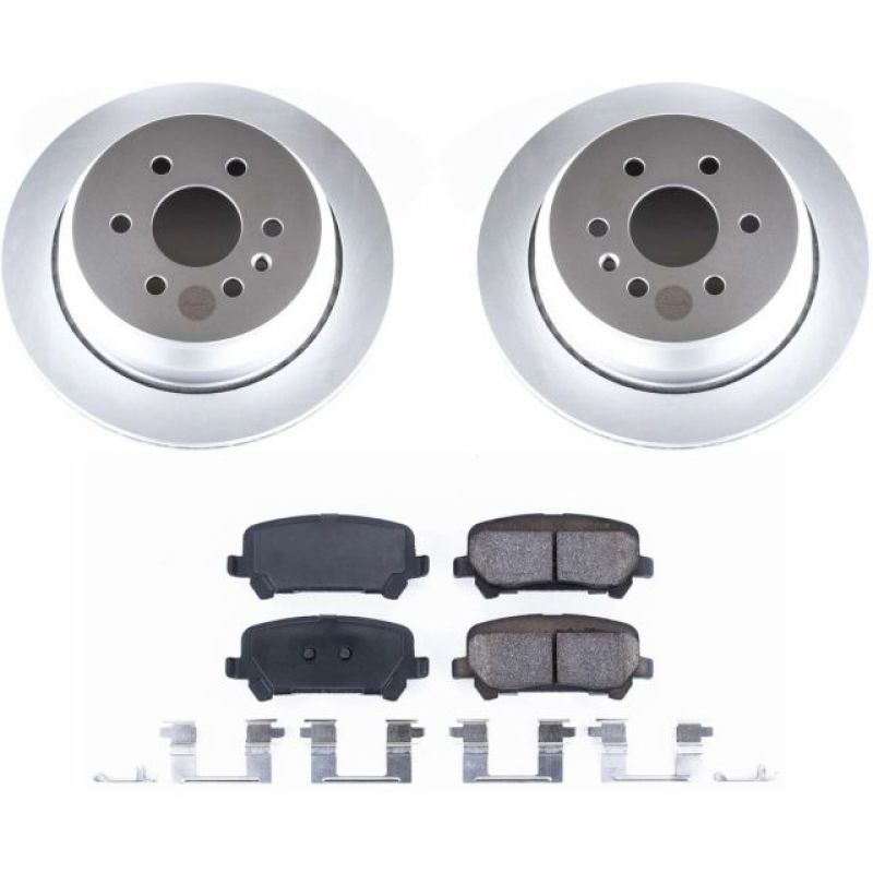 Power Stop 15-18 Chevrolet Colorado Rear Z17 Evolution Geomet Coated Brake Kit Brake Kits - Performance Blank PowerStop