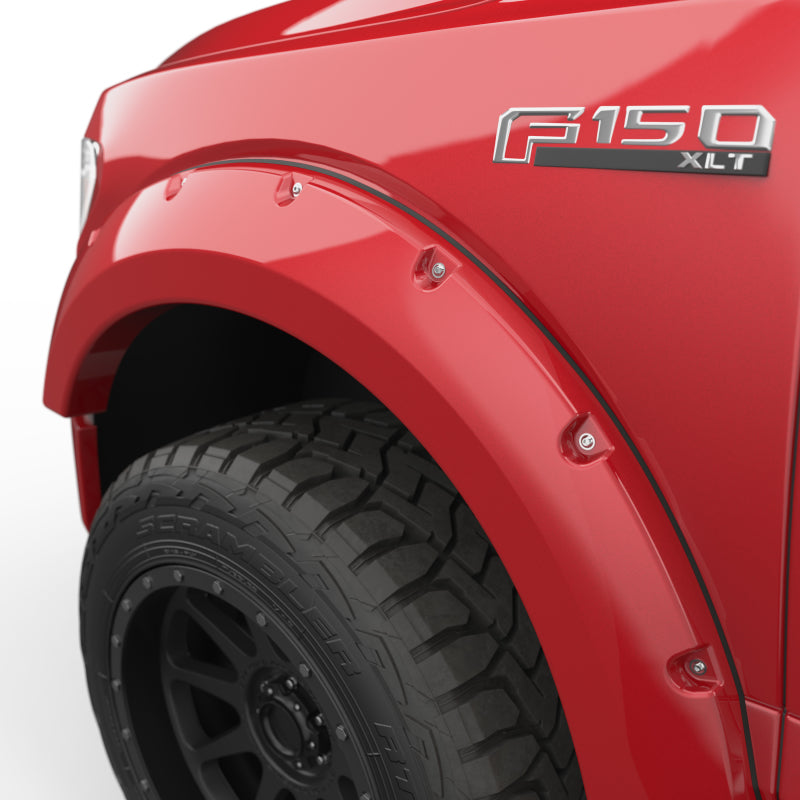 EGR 2018 Ford F150 Bolt-On Look Color Match Fender Flares - Set - Race Red Fender Flares EGR