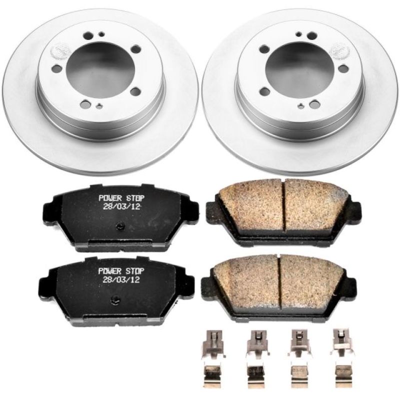 Power Stop 90-94 Eagle Talon Rear Z17 Evolution Geomet Coated Brake Kit Brake Kits - Performance Blank PowerStop