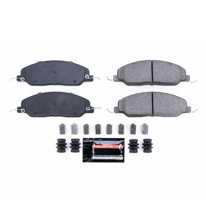 Power Stop 05-10 Ford Mustang Front Z23 Evolution Sport Brake Pads w/Hardware Brake Pads - Performance PowerStop