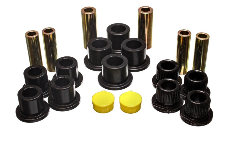 Energy Suspension Rear Leaf Spring Bushing Set - Black Bushing Kits Energy Suspension