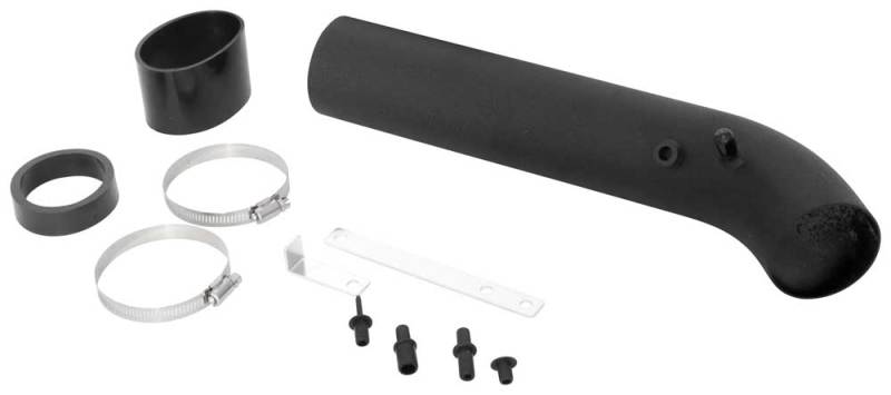Spectre Universal Intake Tube Kit 3in. - Aluminum - Black Aluminum Tubing Spectre