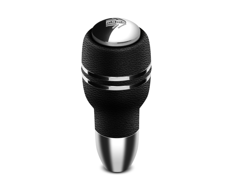 Momo Automatico Shift Knob - Black Leather, Chrome Insert Shift Knobs MOMO