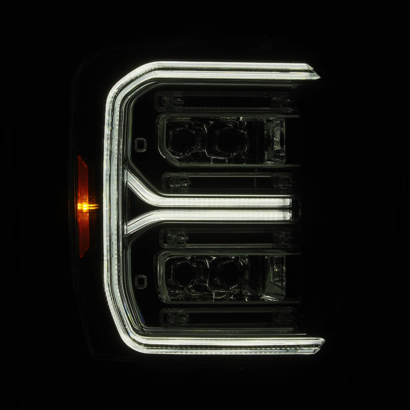 AlphaRex 2023 Ford F250-F450SD Luxx Series LED Proj Hdlights/ Chrome Activation Lt/ Seq Signal/DRL Headlights AlphaRex
