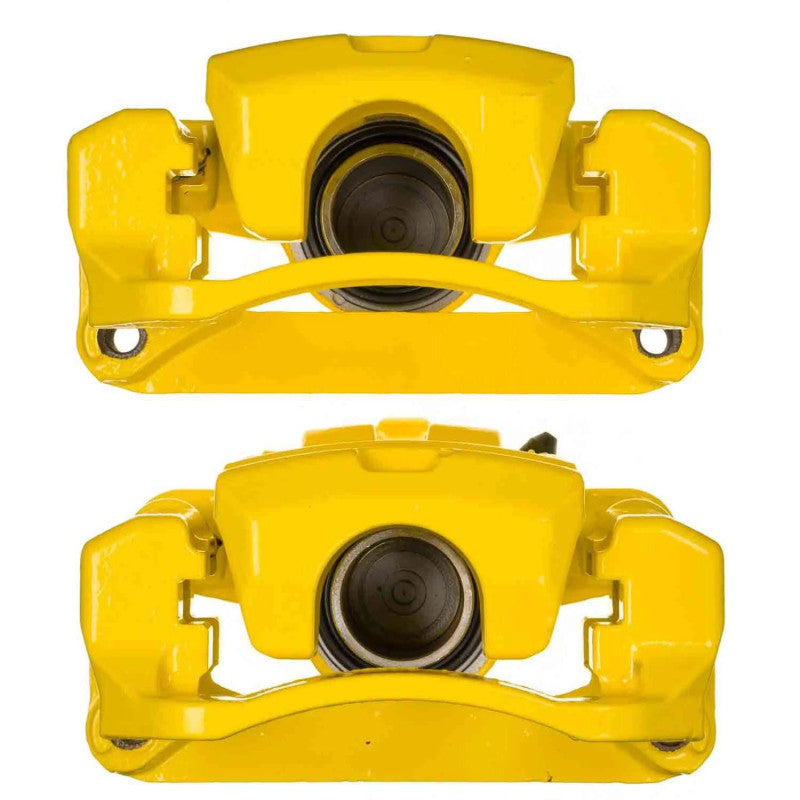 Power Stop 17-20 Toyota 86 Rear Yellow Caliper w/Bracket (Pair) Brake Calipers - Perf PowerStop