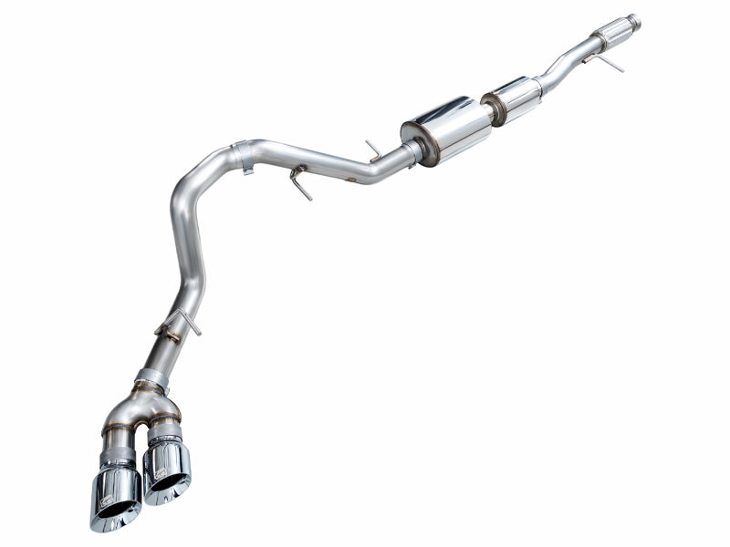 AWE Tuning 2021+ GMC Tahoe/Yukon 5.3L 0FG Side Exit Catback Exhaust - Chrome Silver Tips Catback AWE Tuning