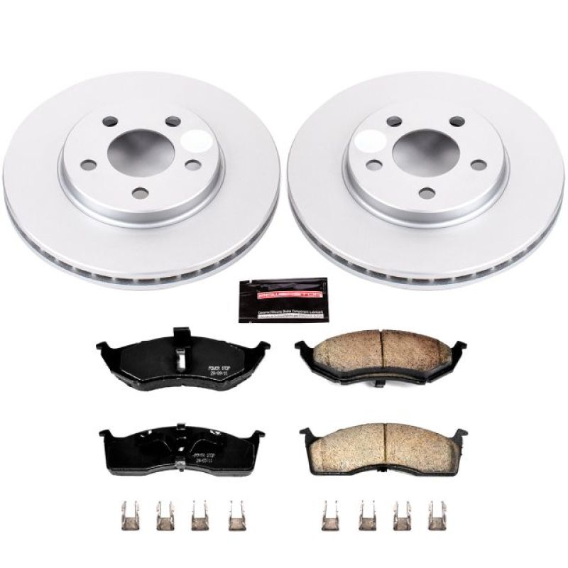 Power Stop 00-05 Dodge Neon Front Z17 Evolution Geomet Coated Brake Kit Brake Kits - Performance Blank PowerStop