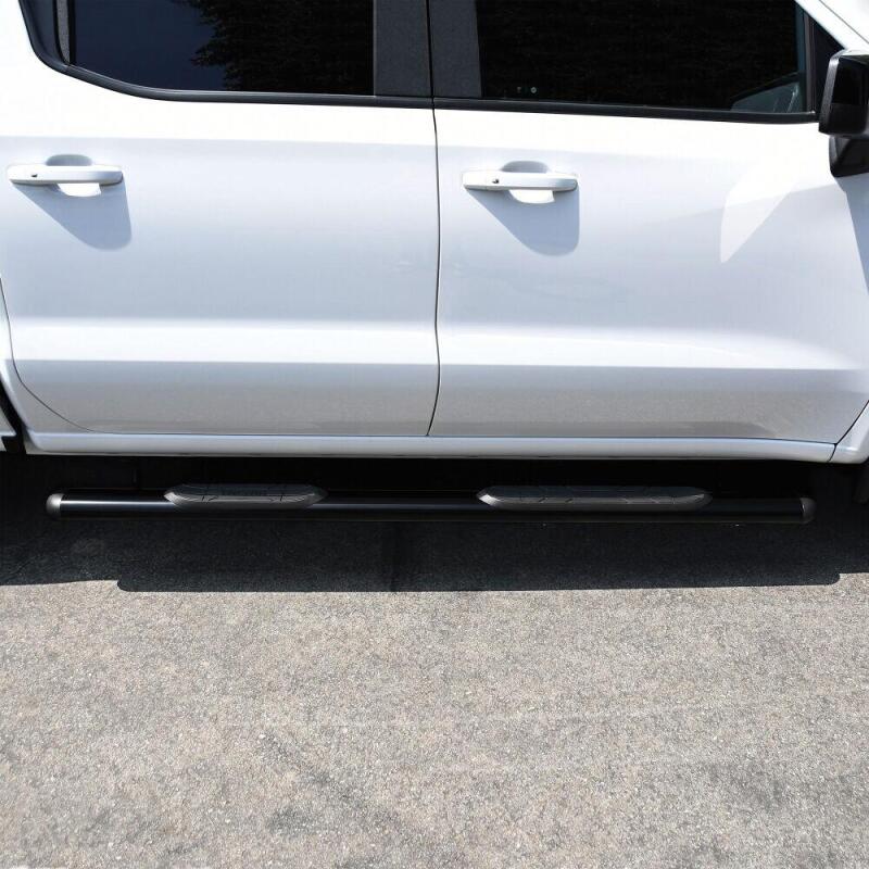 Westin Premier 4 Oval Nerf Step Bars - 85 in - Black Nerf Bars Westin