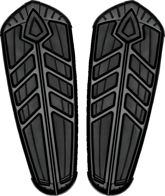 Kuryakyn Spear Driver Floorboard Inserts Satin Black Footpegs Kuryakyn
